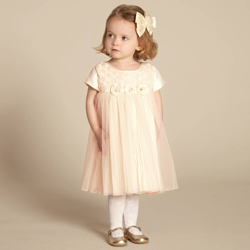 Romano-Girls Pink Tulle Dress Set | Childrensalon Outlet