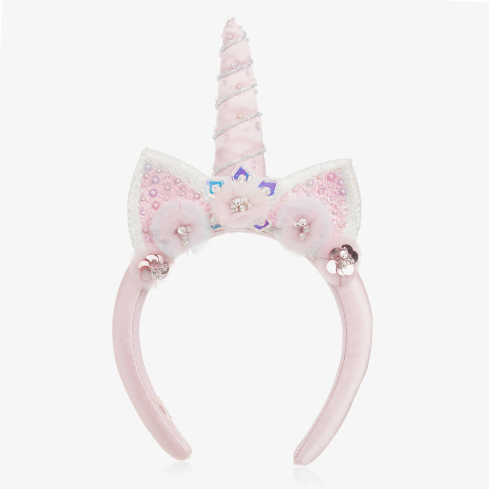 Tutu du Monde-Girls Pink Unicorn Hairband | Childrensalon Outlet
