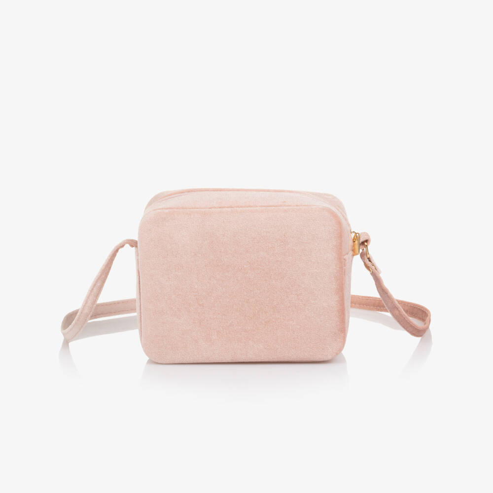 Mimi & Lula-Girls Pink Velvet Unicorn Bag (11cm) | Childrensalon Outlet