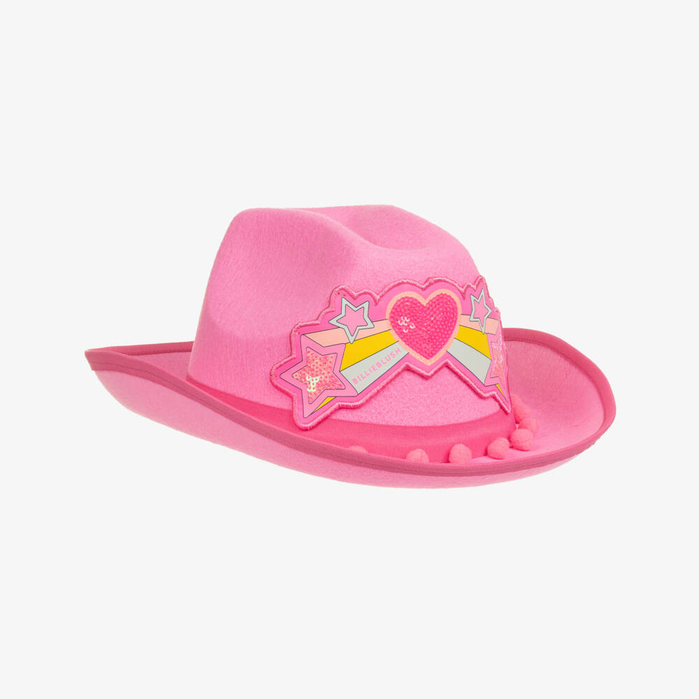 Billieblush-Girls Pink Western Hat | Childrensalon Outlet