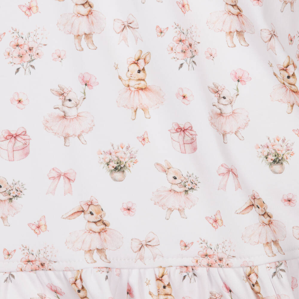 My Little Pie-Girls Pink & White Supima Cotton Bubbles Print Pyjamas | Childrensalon Outlet