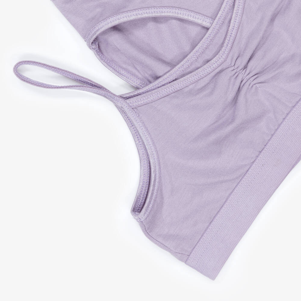 Molo-Girls Purple EcoVero Jersey Bra & Knickers Set | Childrensalon Outlet