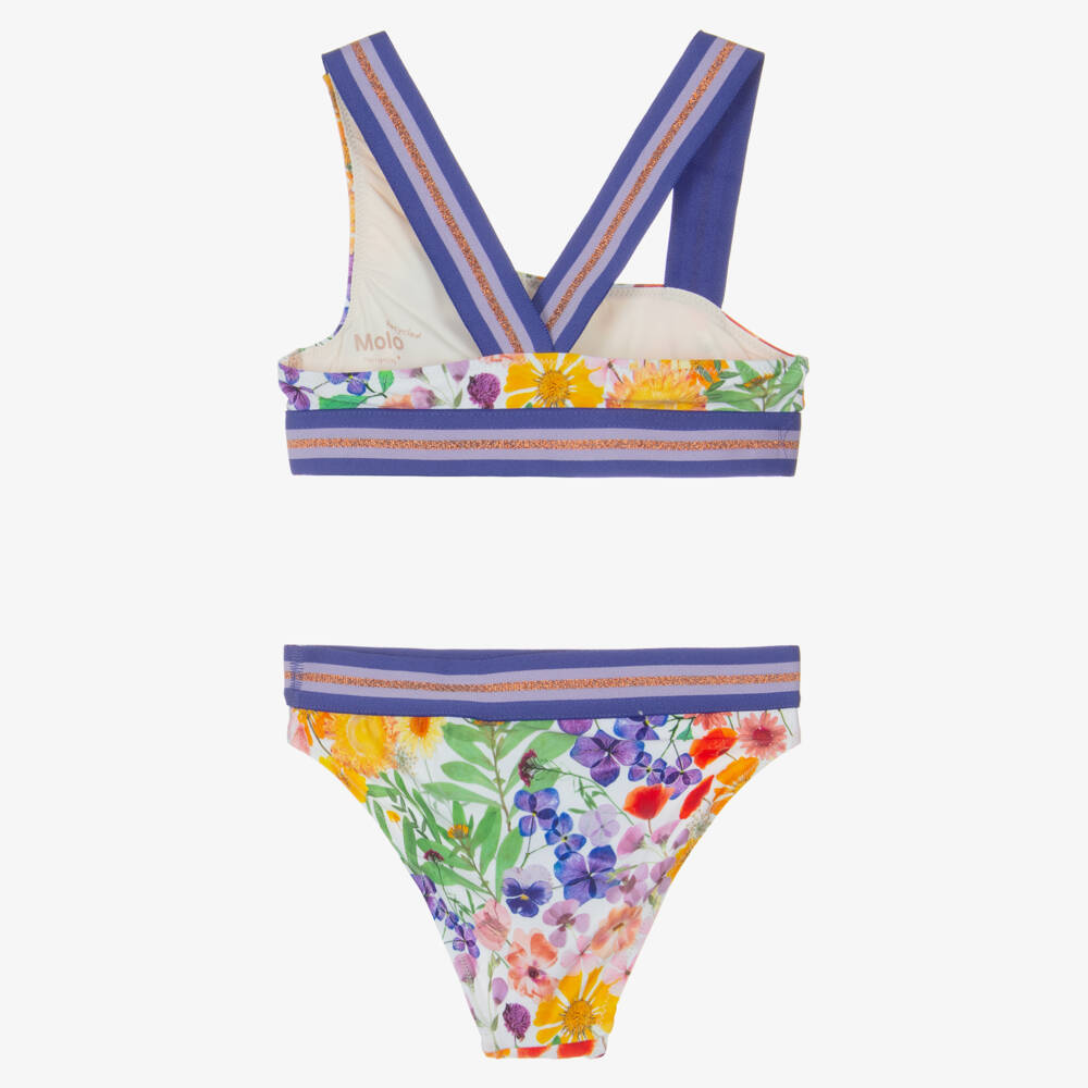 Molo-بكيني أرجواني زاهي مزين بالزهور للبنات | Childrensalon Outlet