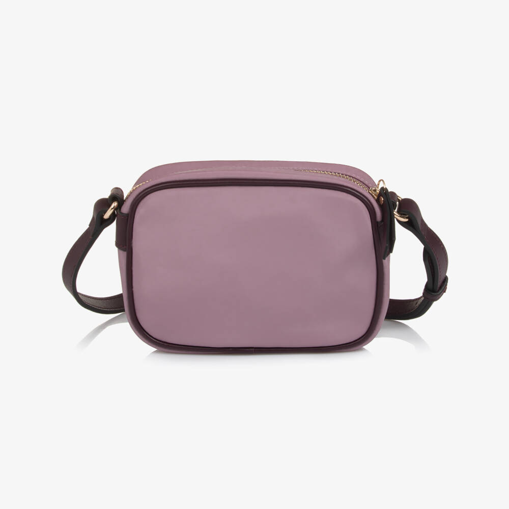 Chloé-Girls Purple Shoulder Bag with Embroidered Logo (16cm) | Childrensalon Outlet