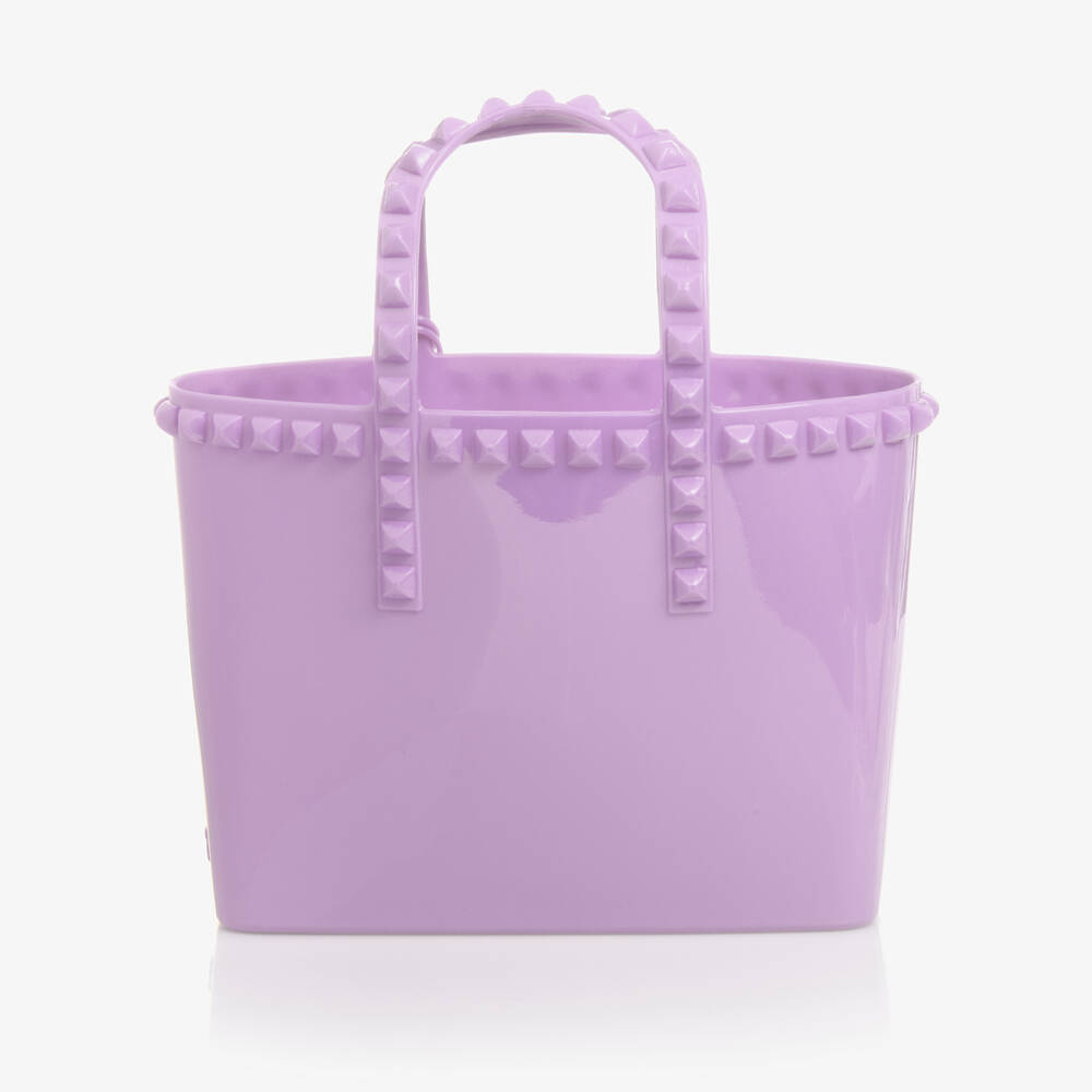 Carmen Sol-Girls Purple Studded Mini Tote Bag (18cm) | Childrensalon Outlet