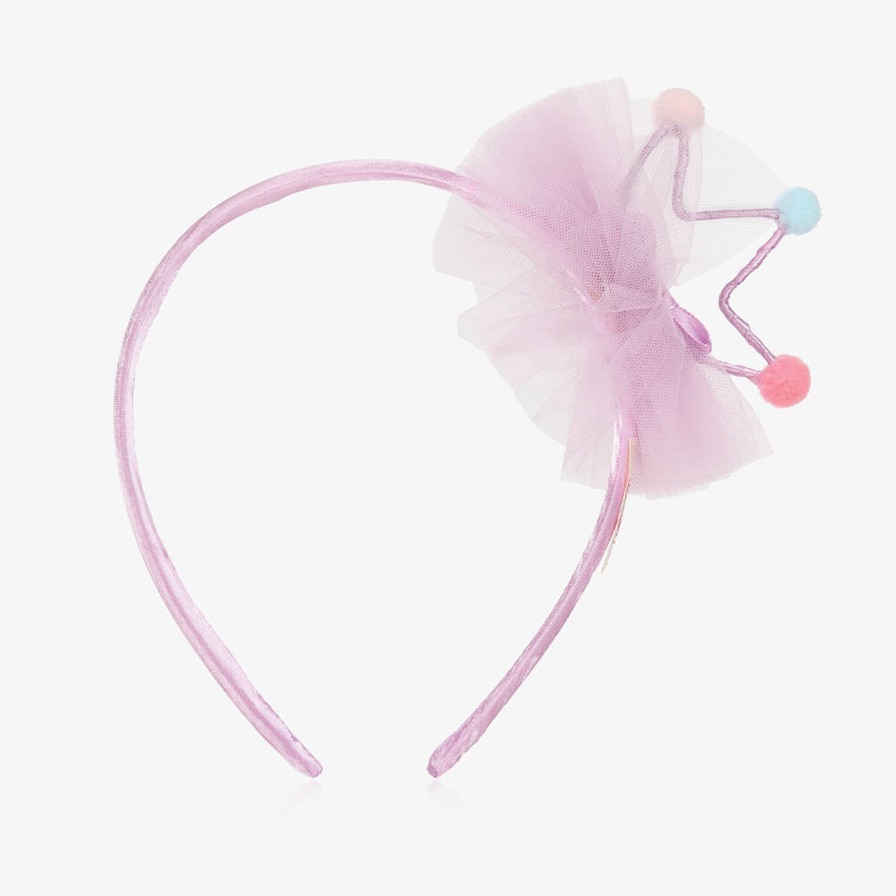 Souza-Girls Purple Tulle Crown Hairband | Childrensalon Outlet