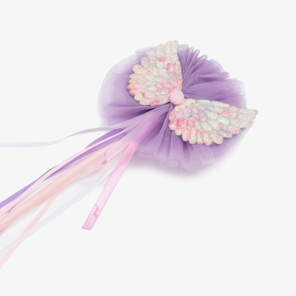 Souza-Girls Purple Tulle Fairy Wings Wand | Childrensalon Outlet