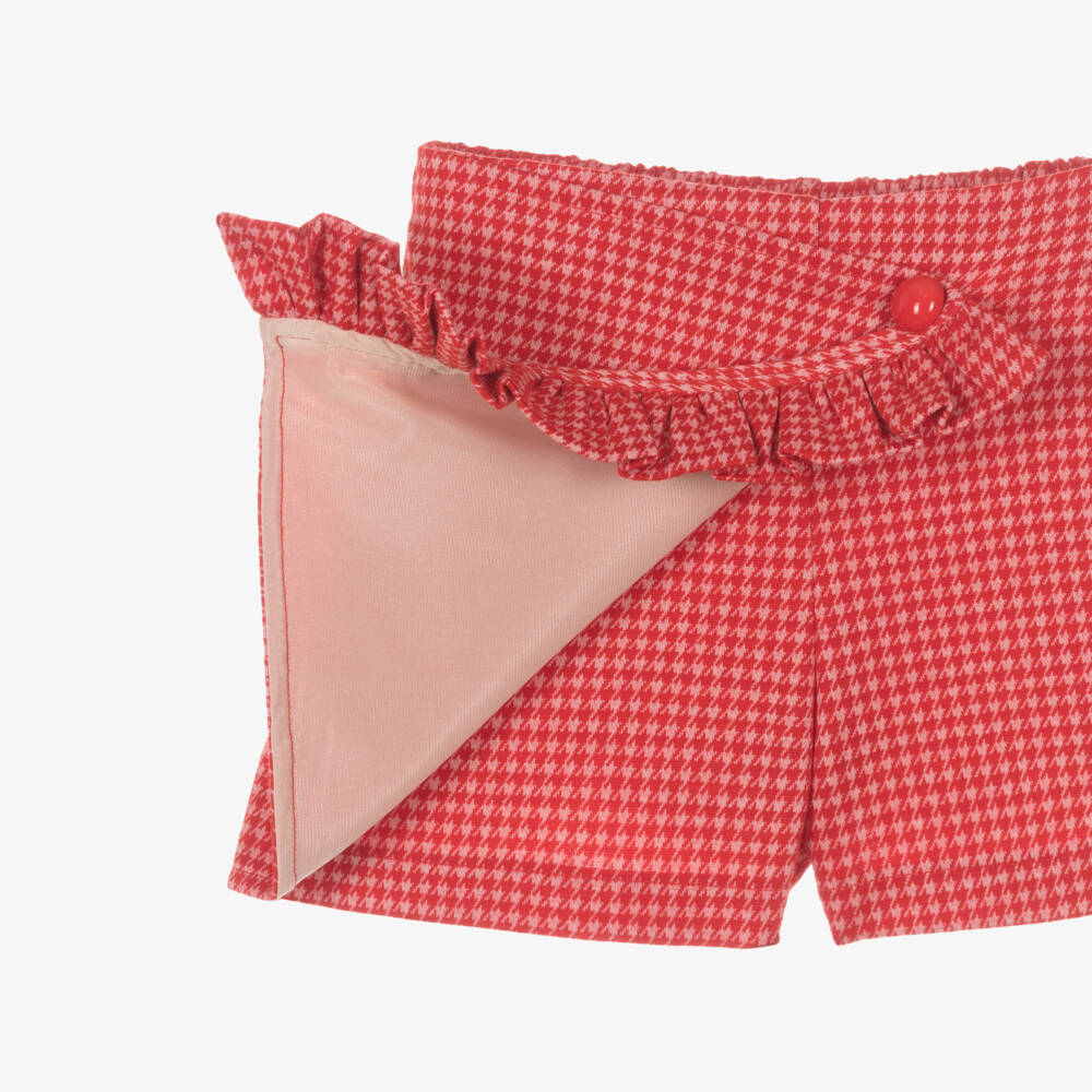 iDO-Girls Red Herringbone Skort Set with Shoulder Bag | Childrensalon Outlet