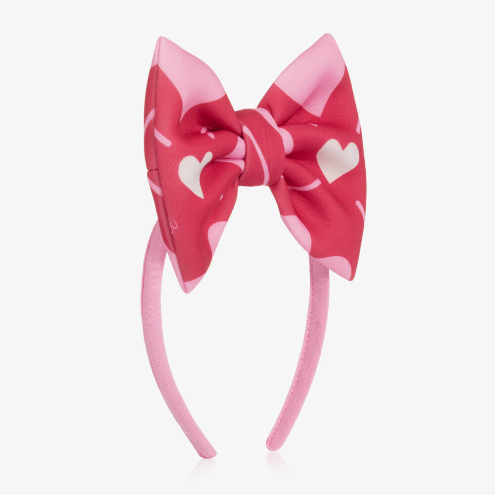 A Dee-Girls Red & Pink Heart Print Hairband | Childrensalon Outlet