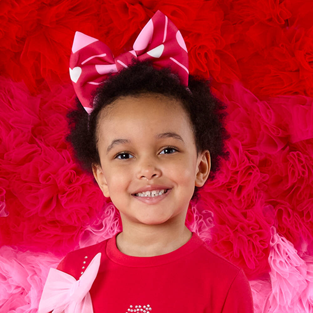 A Dee-Girls Red & Pink Heart Print Hairband | Childrensalon Outlet