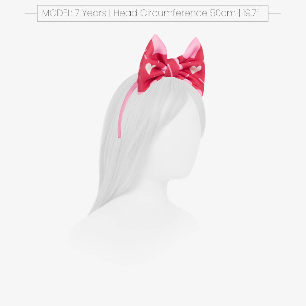 A Dee-Girls Red & Pink Heart Print Hairband | Childrensalon Outlet