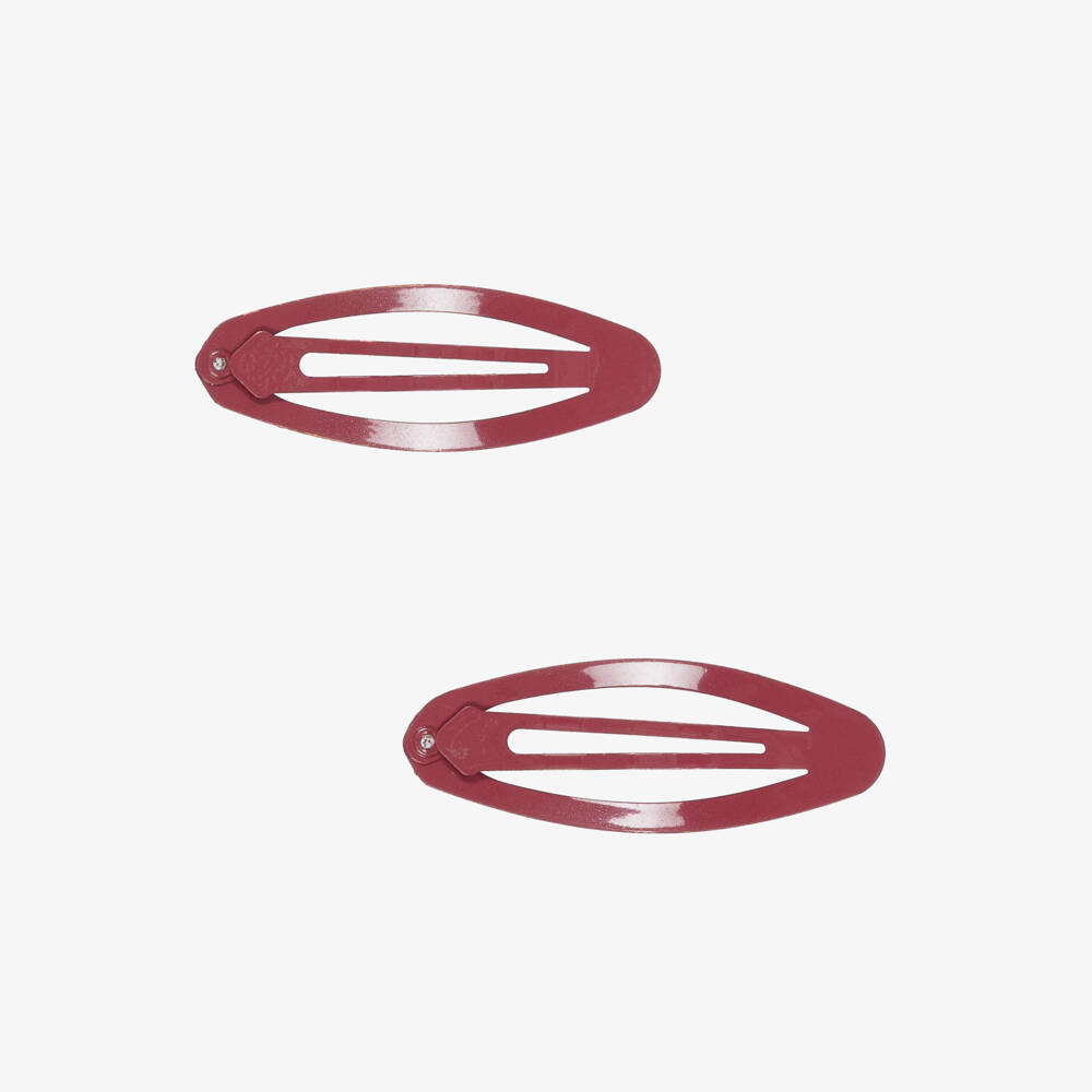 NAME IT-Girls Red Snap Hair Clips (2 pack) | Childrensalon Outlet