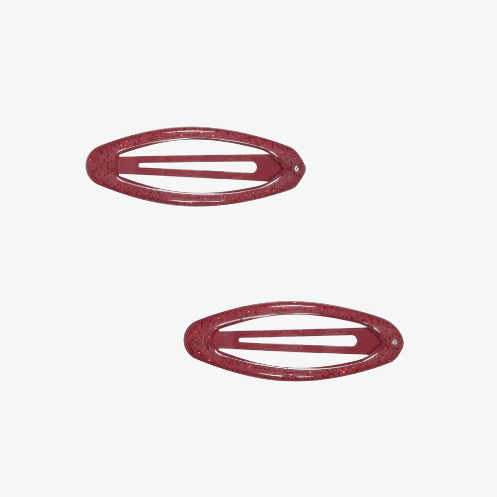 NAME IT-Girls Red Snap Hair Clips (2 pack) | Childrensalon Outlet