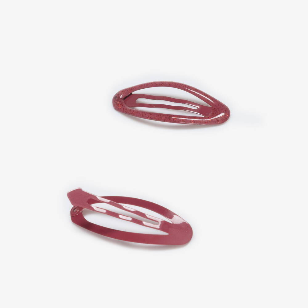 NAME IT-Girls Red Snap Hair Clips (2 pack) | Childrensalon Outlet