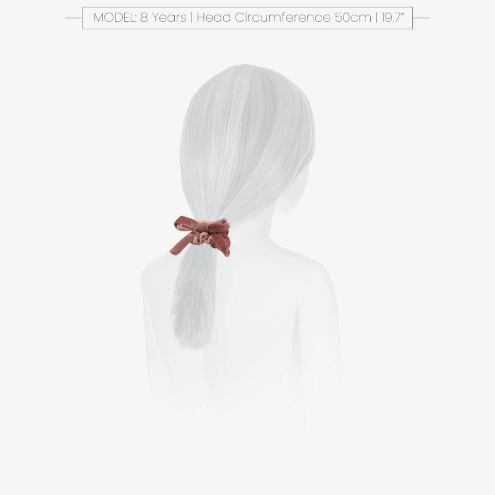 Mimi & Lula-Girls Shimmering Pink Velvet Bow Hair Elastics (4 Pack) | Childrensalon Outlet