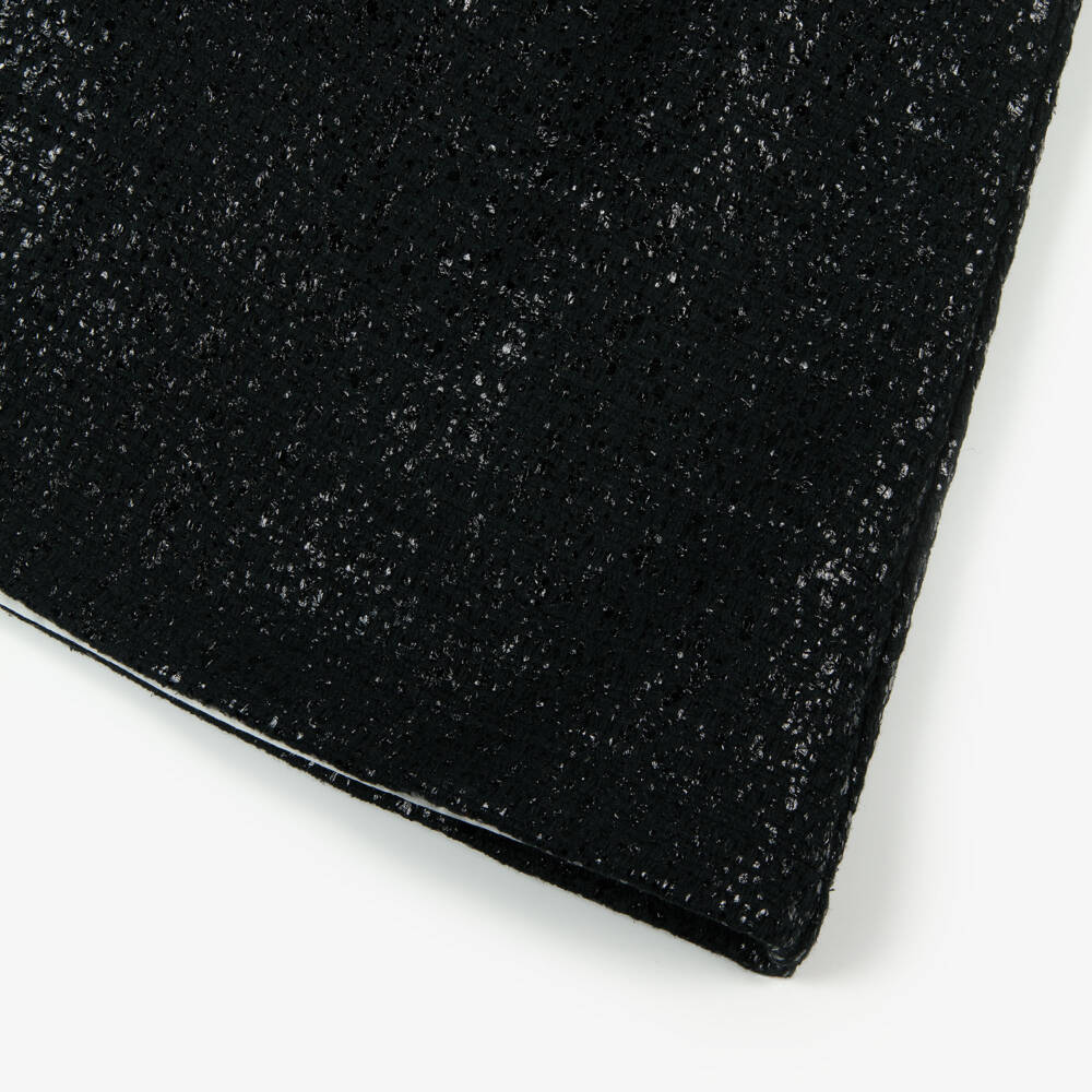 Patachou-Girls Shimmery Black Tweed Dress | Childrensalon Outlet