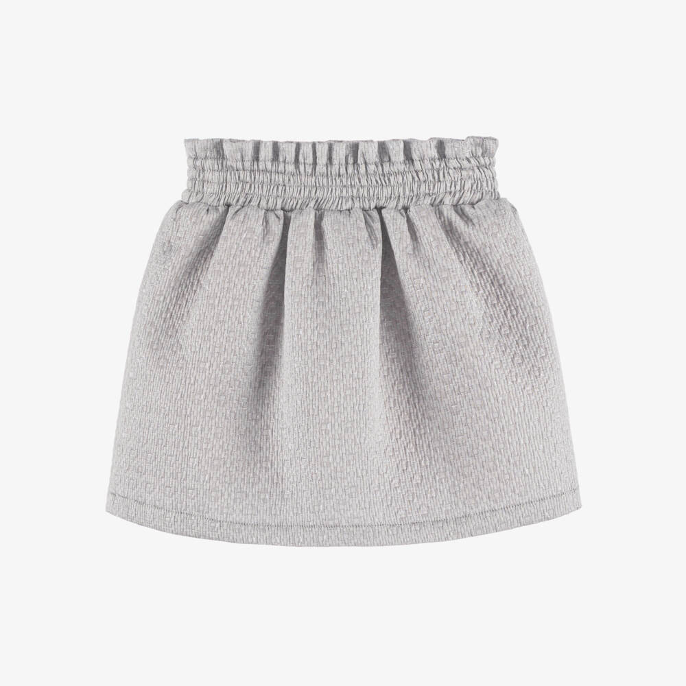 Angel's Face-Girls Silver Jacquard Skirt | Childrensalon Outlet