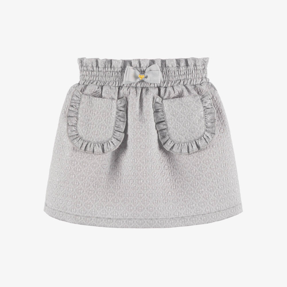 Angel's Face-Girls Silver Jacquard Skirt | Childrensalon Outlet