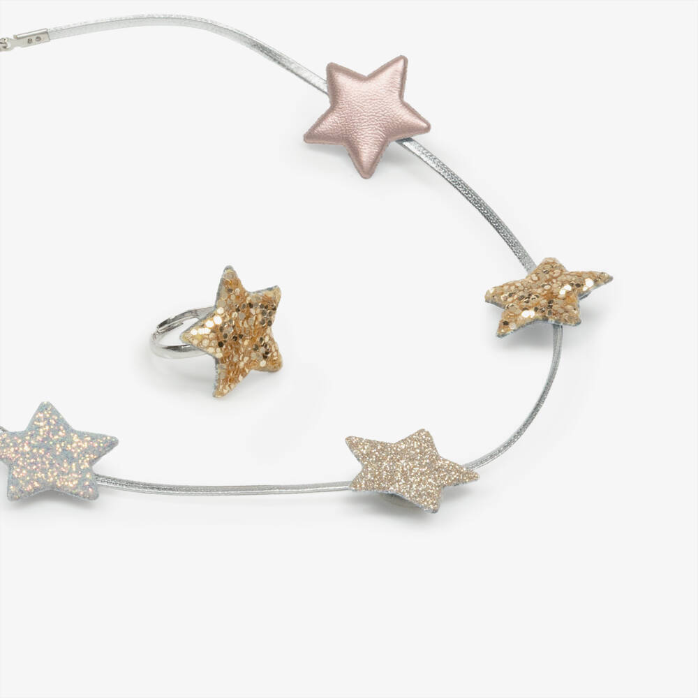 Mimi & Lula-Girls Silver Star Jewellery Set (3 Pack) | Childrensalon Outlet