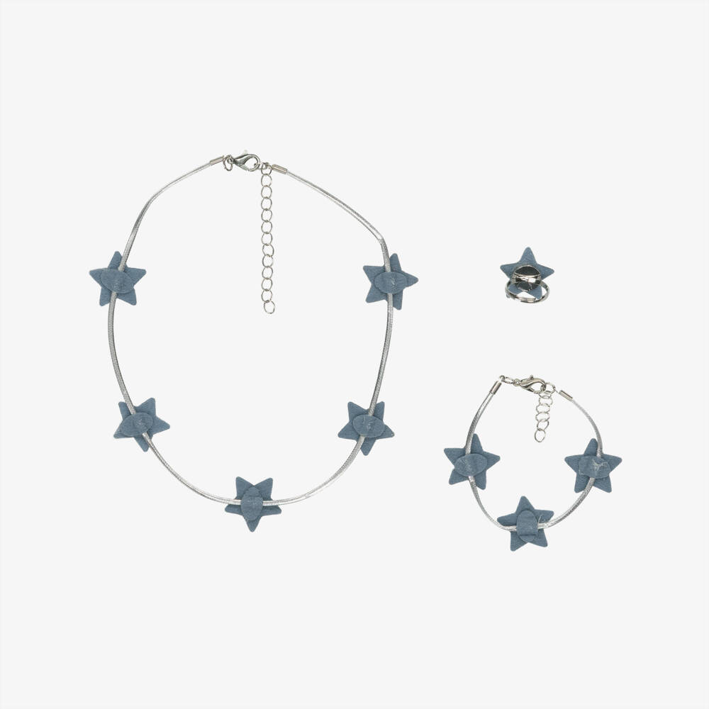 Mimi & Lula-Girls Silver Star Jewellery Set (3 Pack) | Childrensalon Outlet