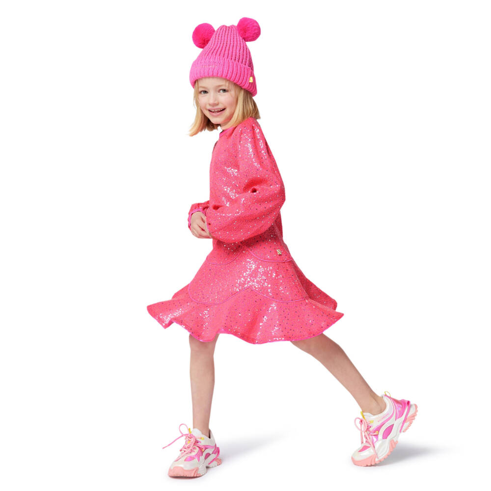 Billieblush-Girls Sparkly Pink Sequinned Dress | Childrensalon Outlet