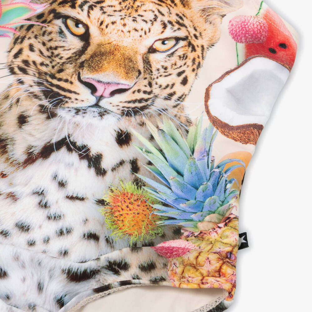 Molo-Girls Tropical Leopard Swimsuit (UPF50+) | Childrensalon Outlet