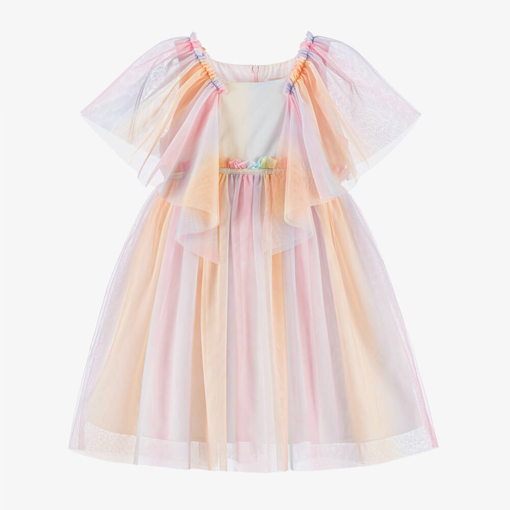 Coeur by Childrensalon-Girls Tulle Ruffle Rainbow Dress | Childrensalon Outlet
