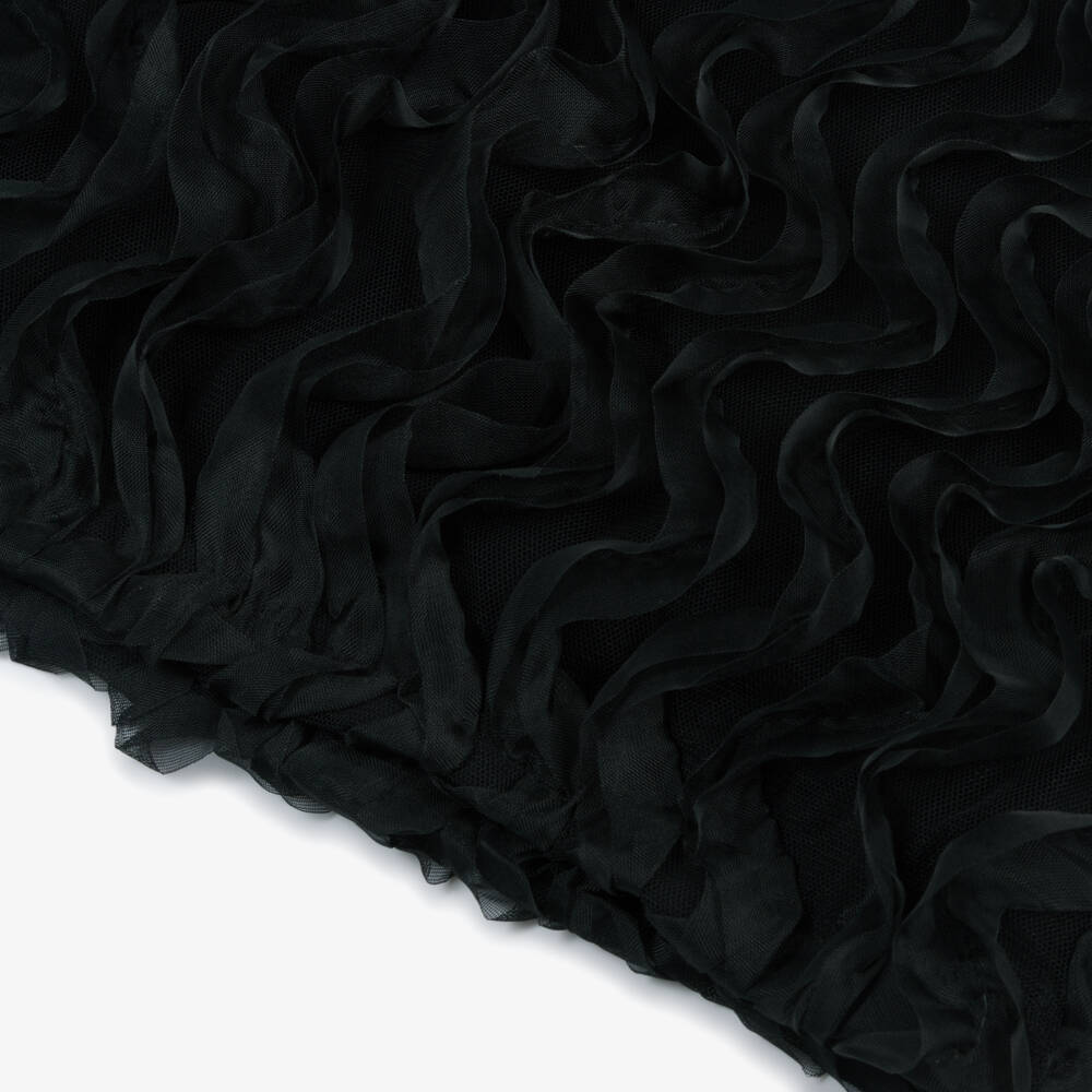 KARL LAGERFELD KIDS-Girls White & Black Tulle Shirt Dress | Childrensalon Outlet