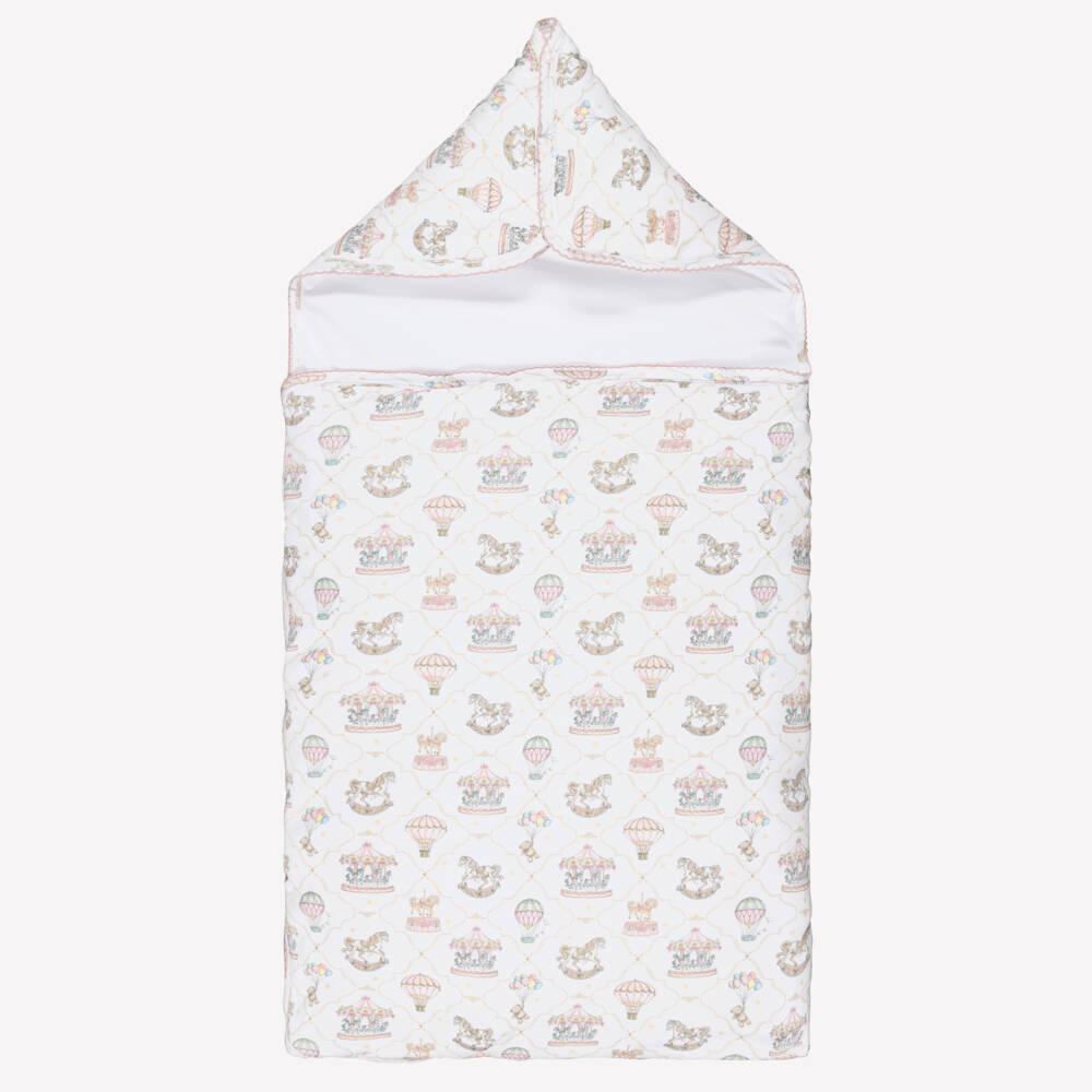 My Little Pie-Girls White & Pink Supima Cotton Coquette Nest (82cm) | Childrensalon Outlet
