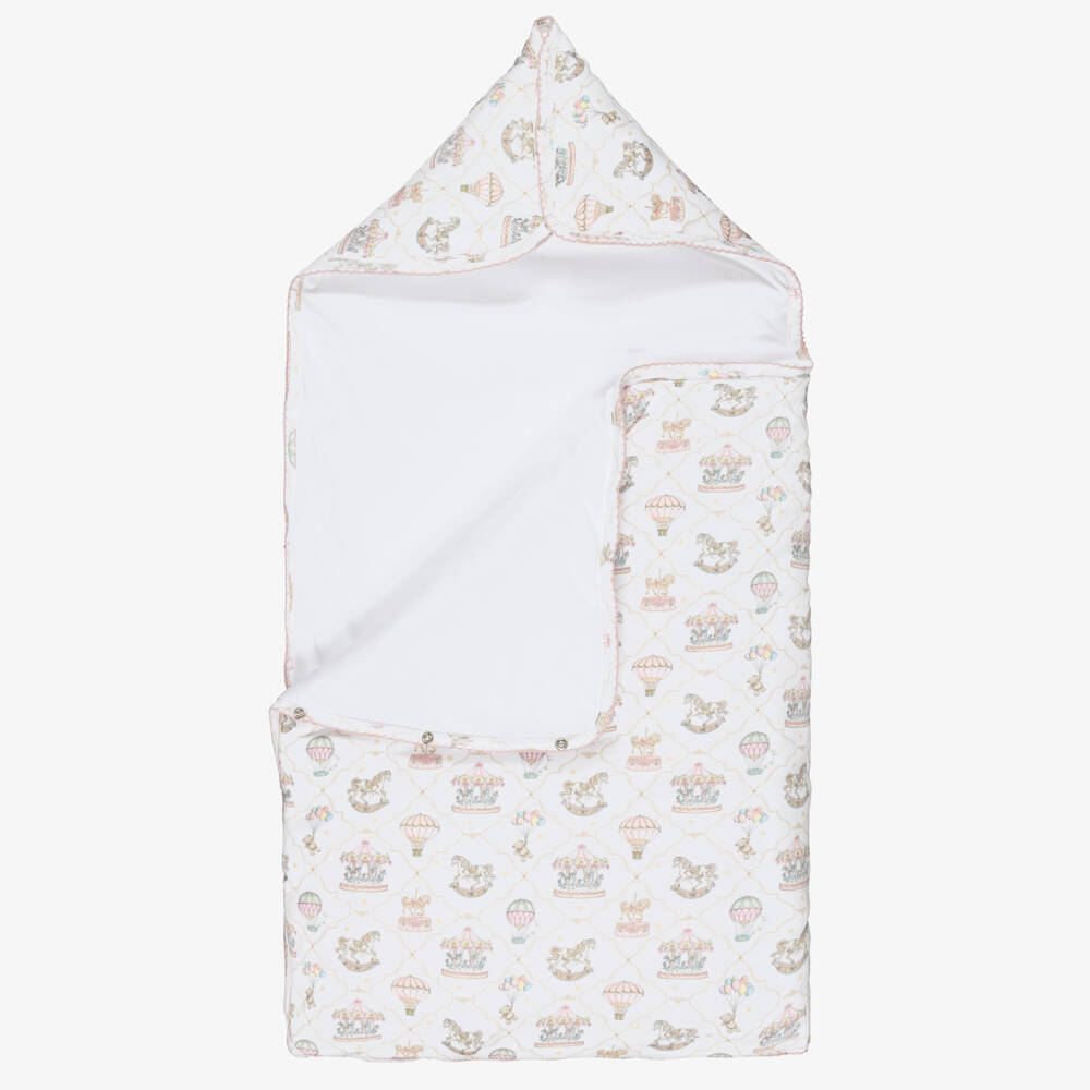 My Little Pie-Girls White & Pink Supima Cotton Coquette Nest (82cm) | Childrensalon Outlet