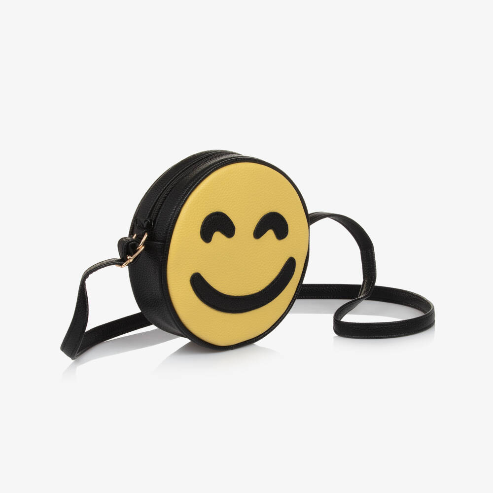 Molo-Girls Yellow & Purple Faux Leather Feelings Bag (18cm) | Childrensalon Outlet