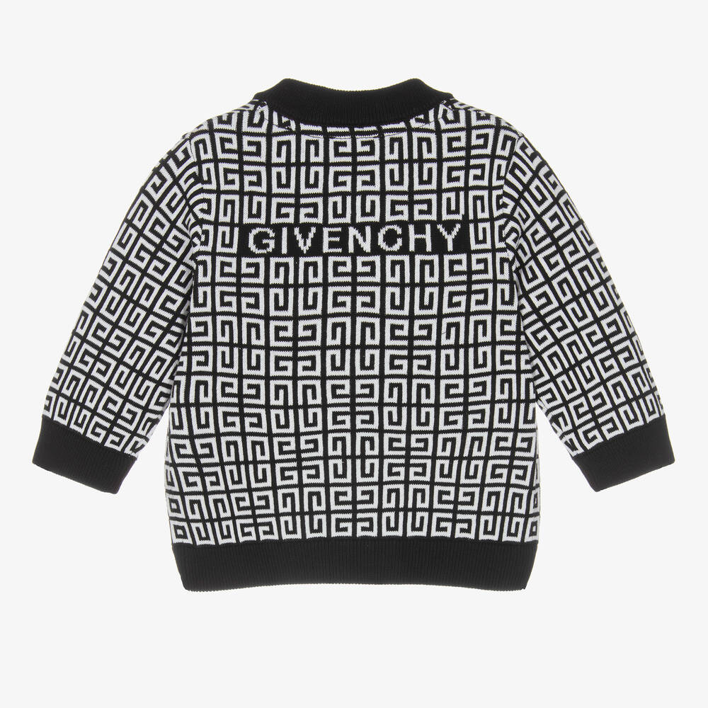 Givenchy Baby Boys 4G Jacquard Knit Zip-Up Top