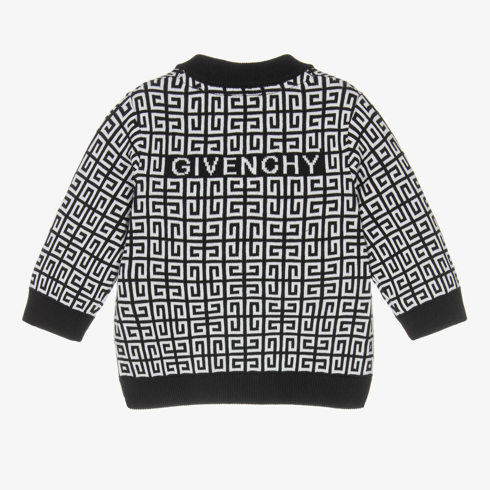 Givenchy Baby Boys 4G Jacquard Knit Zip Up Top