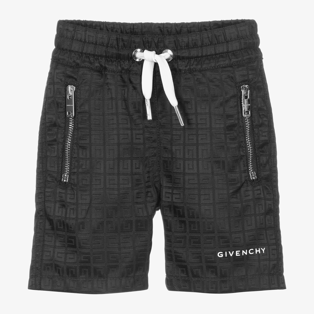 Givenchy - Baby Boys Black 4G Logo Shorts | Childrensalon
