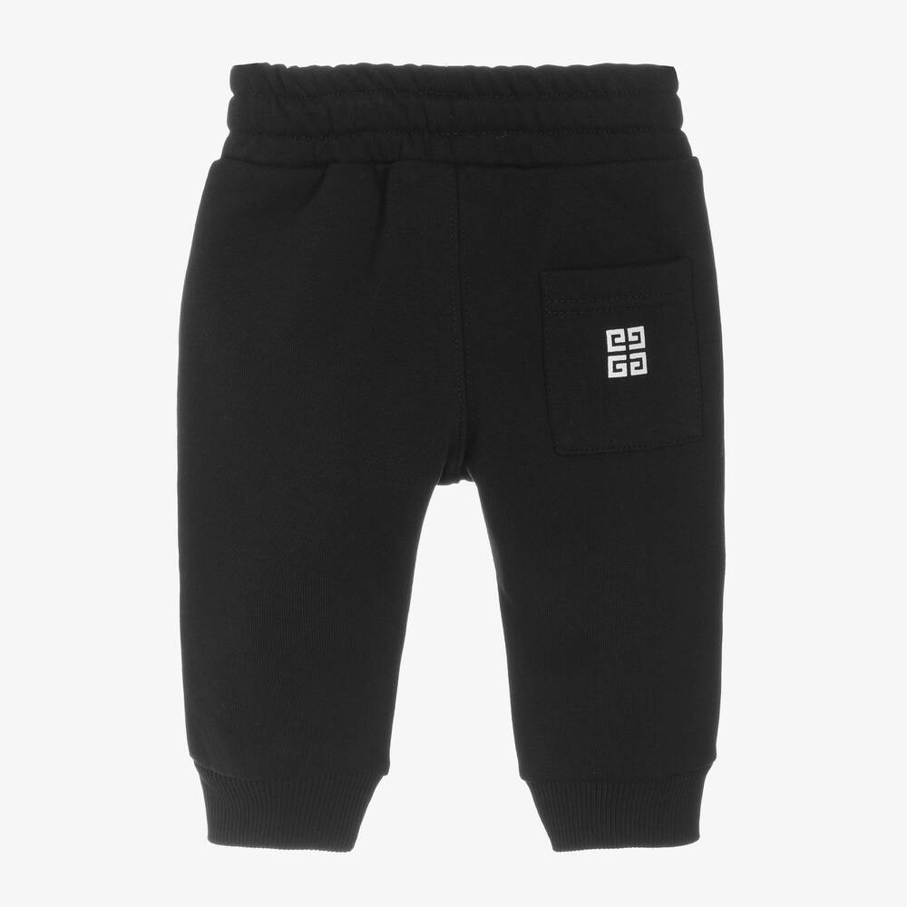 Baby black joggers discount
