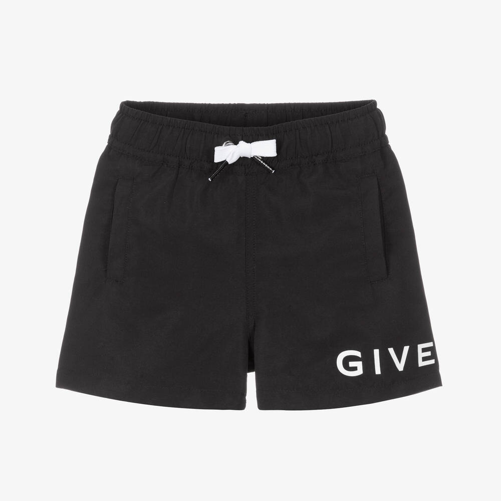 Givenchy - Short de bain noir et blanc bébé | Childrensalon