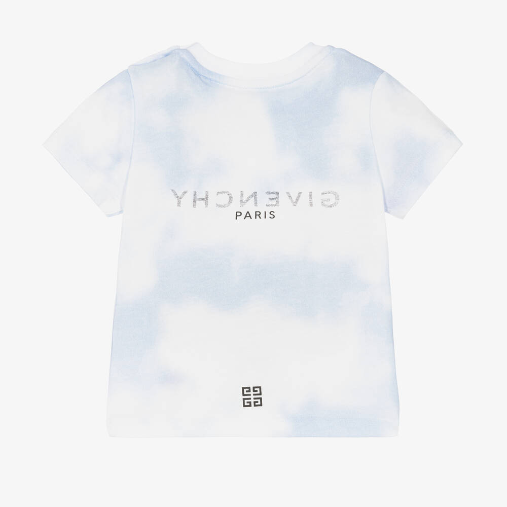 Givenchy Baby Boys Cloud Print Logo T Shirt Childrensalon Outlet