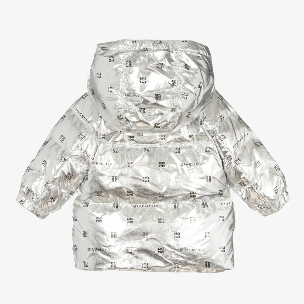 Givenchy Doudoune argent m tallis 4G b b Childrensalon Outlet