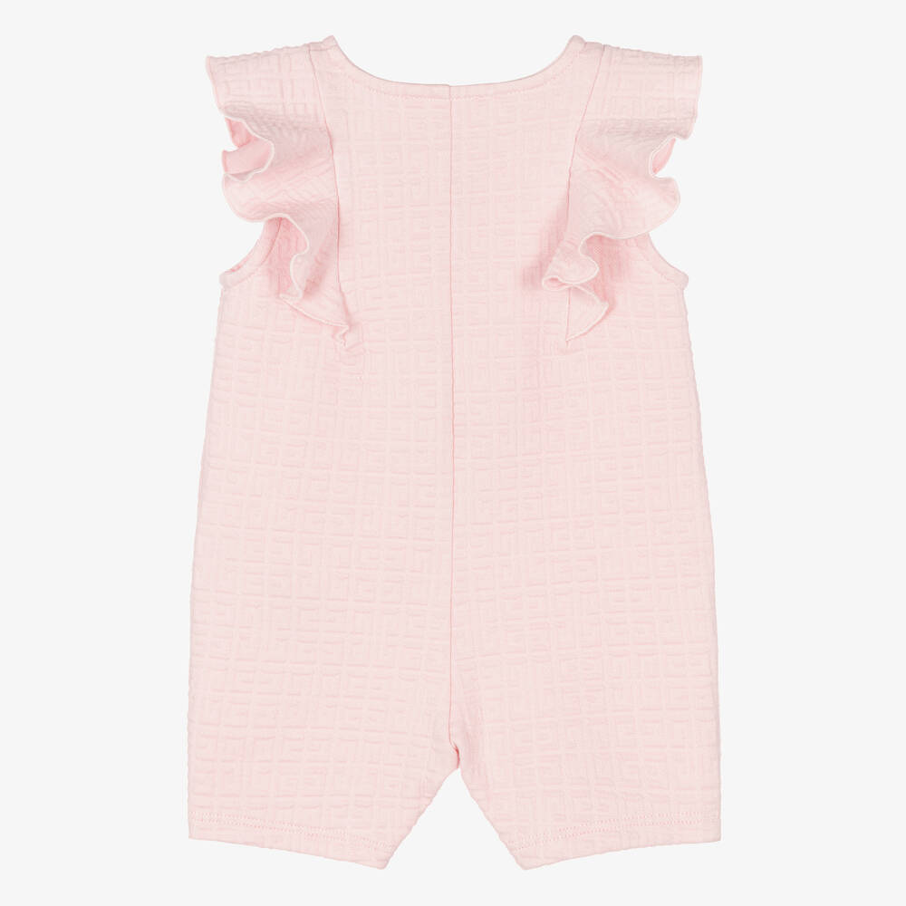 Givenchy-Baby Girls Pink 4G Ruffle Shortie | Childrensalon Outlet