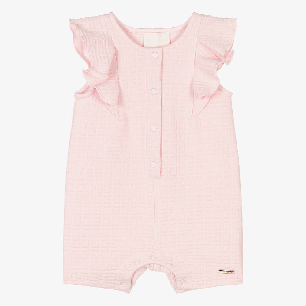 Givenchy - Gerüschter 4G Baby-Spieler in Rosa | Childrensalon