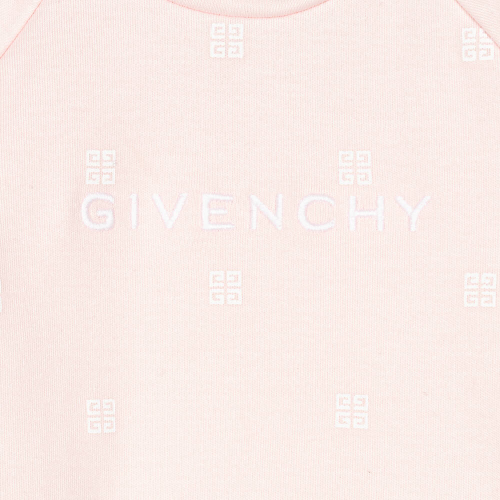 Givenchy-Baby Girls Pink & White Dress Set | Childrensalon Outlet