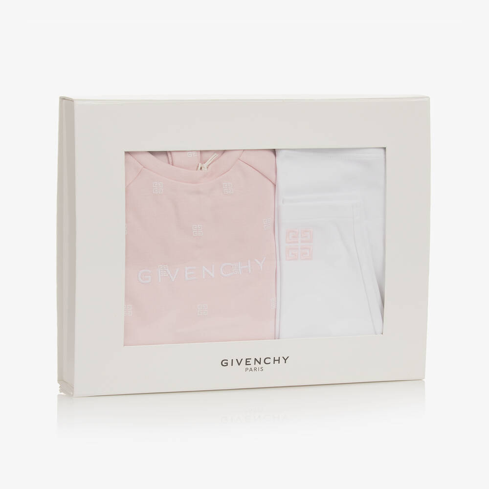 Givenchy - Baby Girls Pink & White Dress Set | Childrensalon