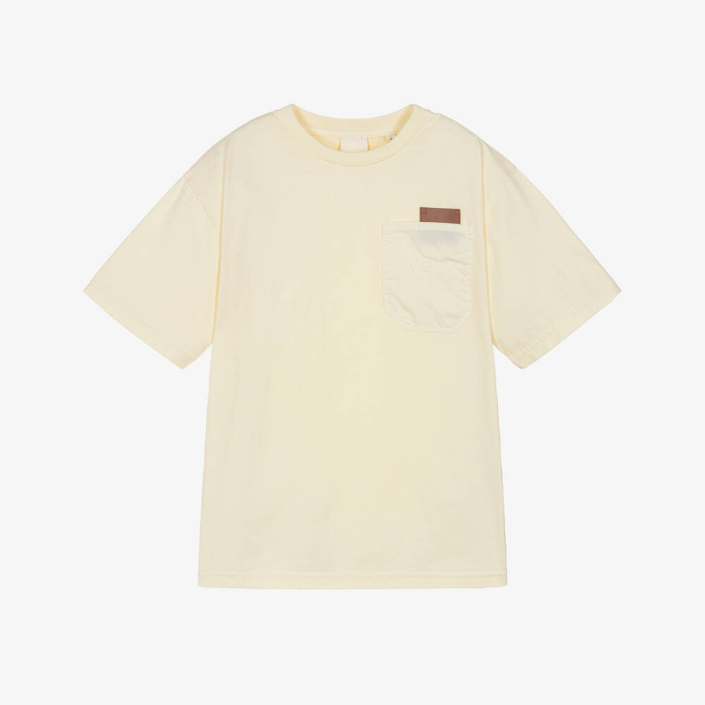 Givenchy-Beige Logo Pocket T-shirt | Childrensalon Outlet