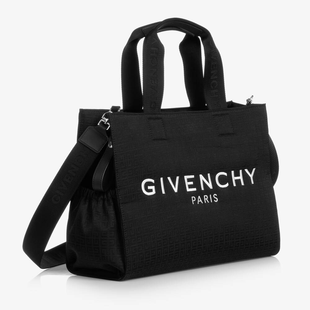 Givenchy-Черная пеленальная сумка 4G (40см) | Childrensalon Outlet
