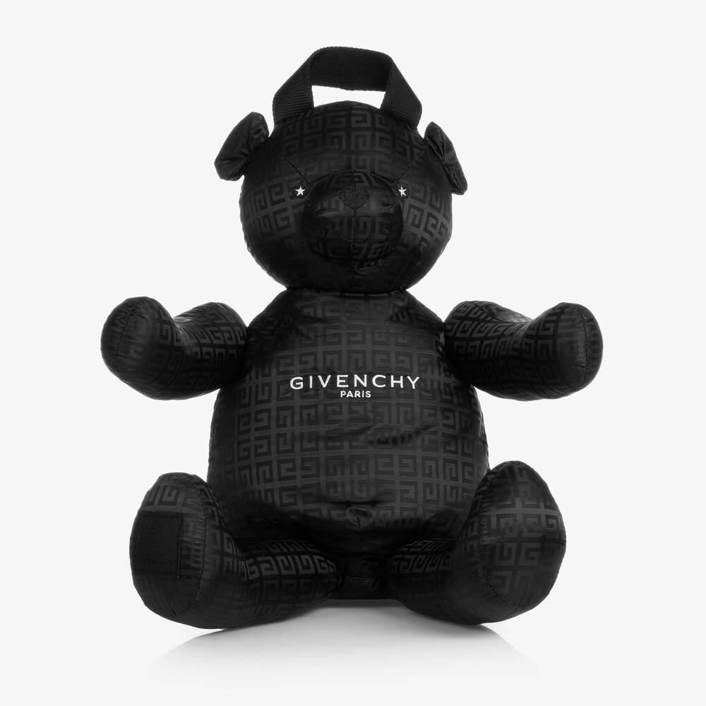 Givenchy - حقيبة ظهر تيدي بير بطبعة 4G لون أسود (44 سم) | Childrensalon
