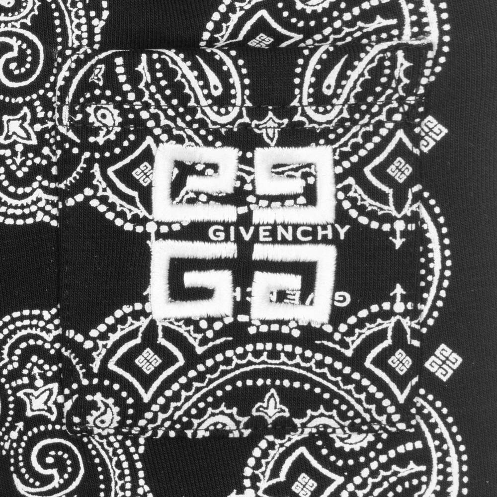 Givenchy-Black Bandana Print Joggers | Childrensalon Outlet