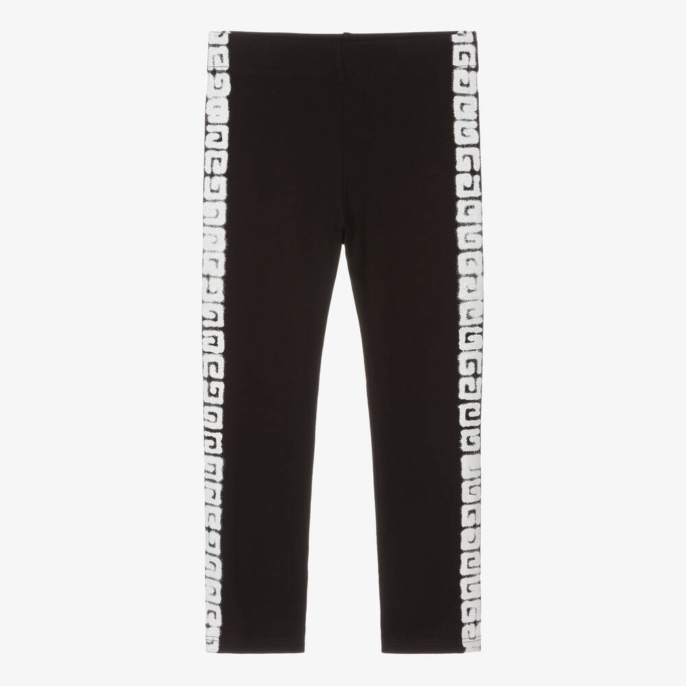 Givenchy-ليغنغز قطن جيرسي لون أسود للبنات | Childrensalon Outlet