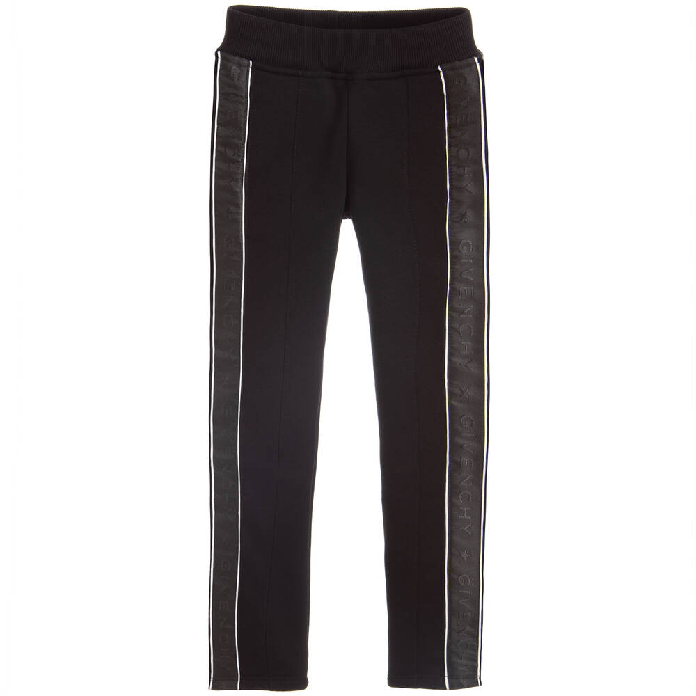 Givenchy - Black Cotton Jersey Joggers | Childrensalon