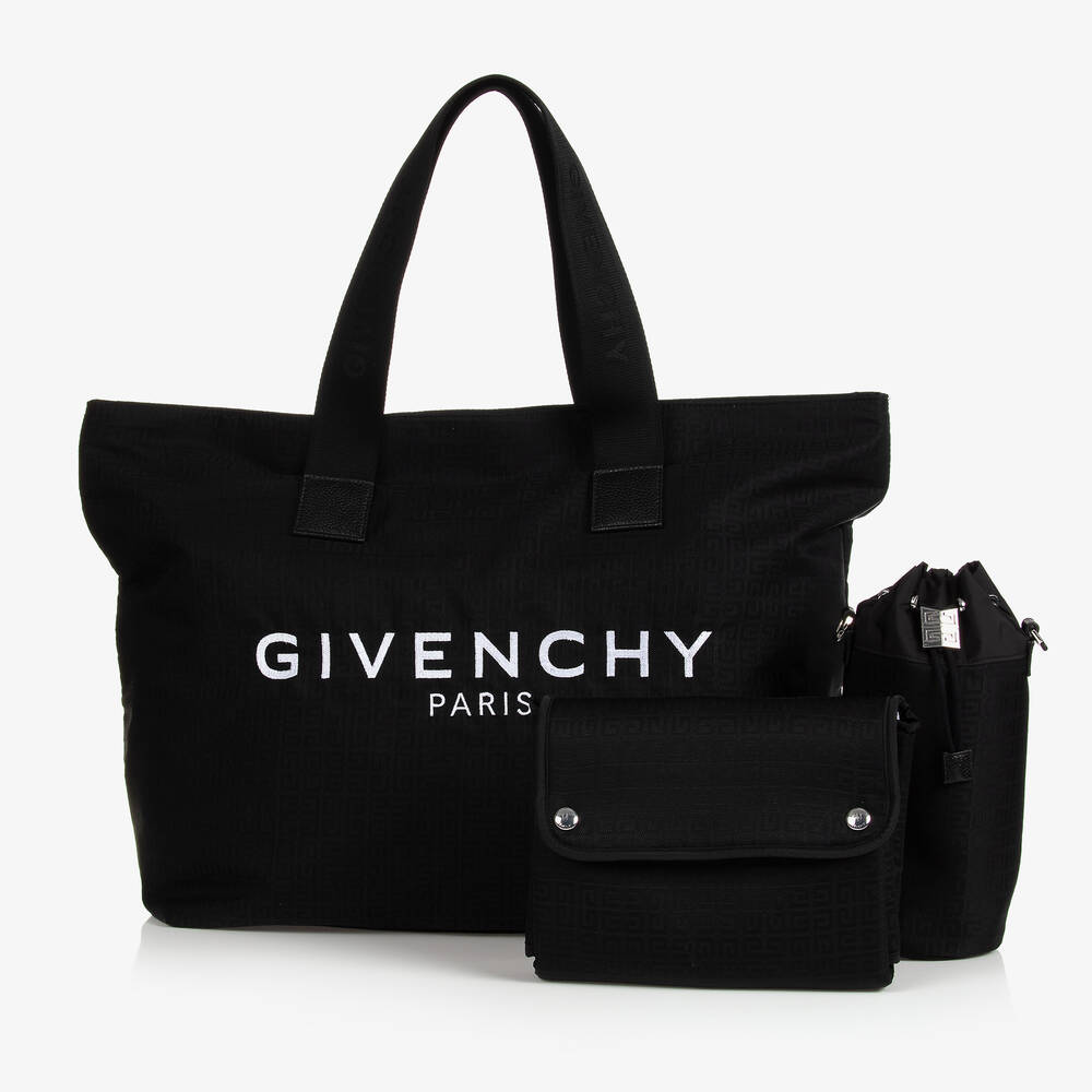 Givenchy - Черная пеленальная сумка-тоут (56см) | Childrensalon