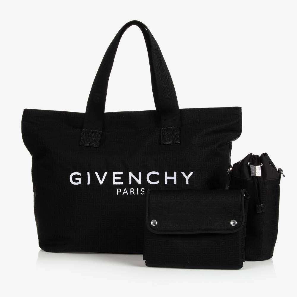 Givenchy - Schwarze Wickel-Tragetasche (56 cm) | Childrensalon